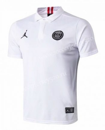 PSG Jordan Polo Shirt | White